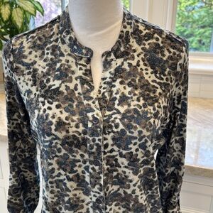 Nic+Zoe button front cozy top